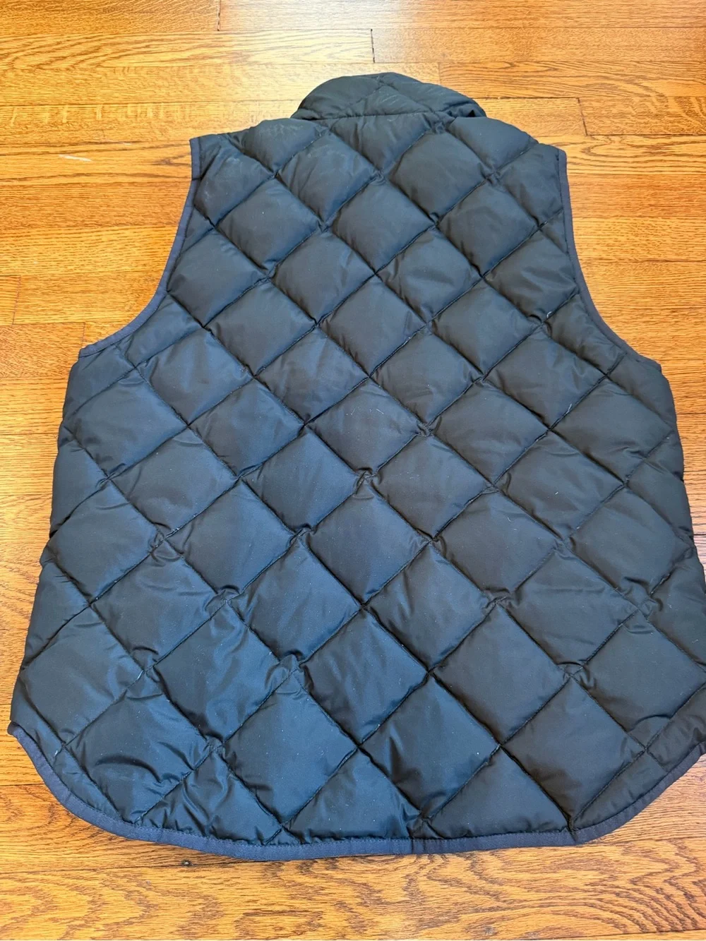 J. Crew Quilted Black Women's Vest with Gold Hardware